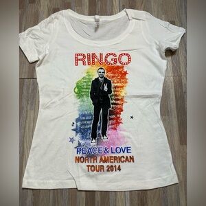 Ringo Starr Peace & Love Tour 2014 T-Shirt, Size XL